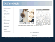 Tablet Screenshot of carlopacisdds.com